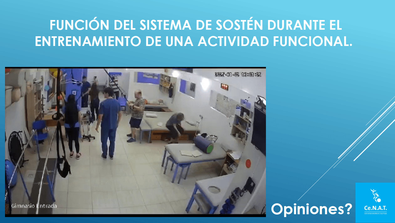 vista de la sala de rehabilitación