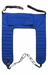 arnés acolchado para utilizar durante la higiene para adultos con control de tronco, fácil colocación en silla de ruedas